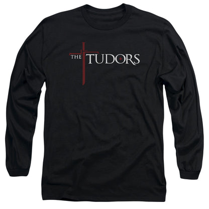 Tudors Logo Mens Long Sleeve Shirt Black Officially Licensed