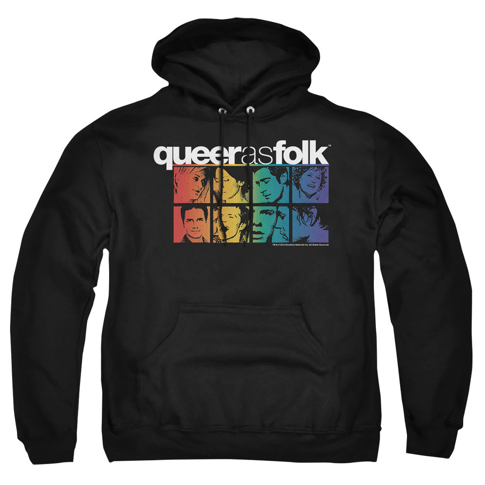 Queer As Folk Cast Mens Hoodie Black Officially Licensed