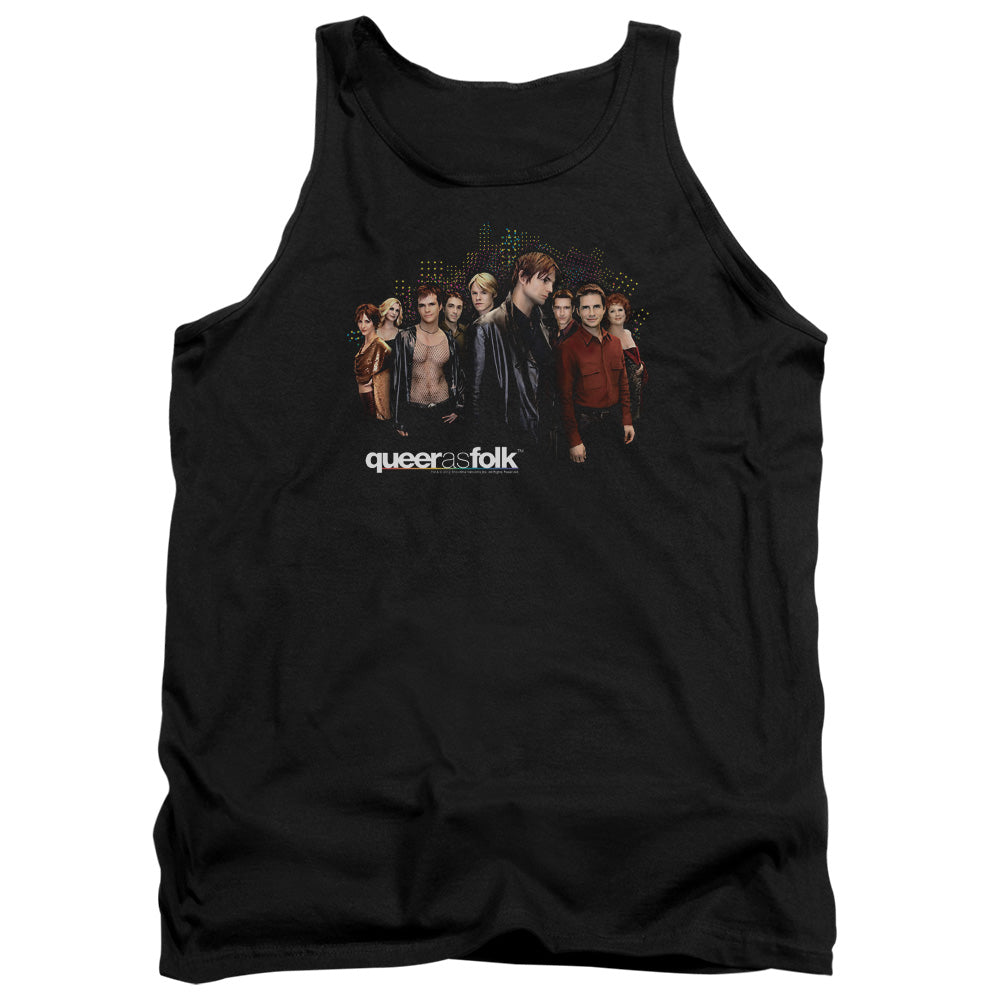 Queer As Folk Title Mens Tank Top Shirt Black