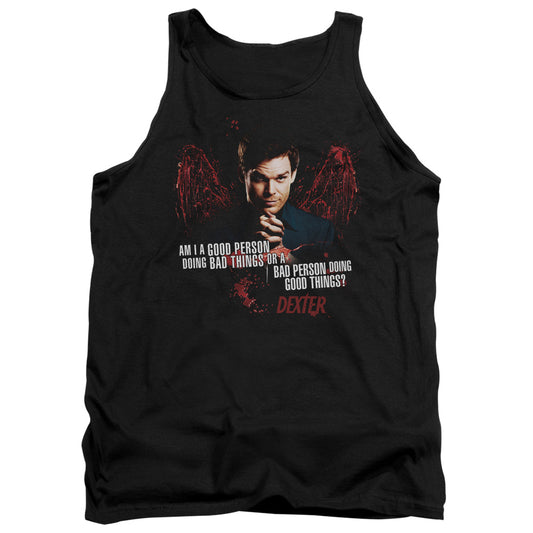 Dexter Good Bad Mens Tank Top Shirt Black