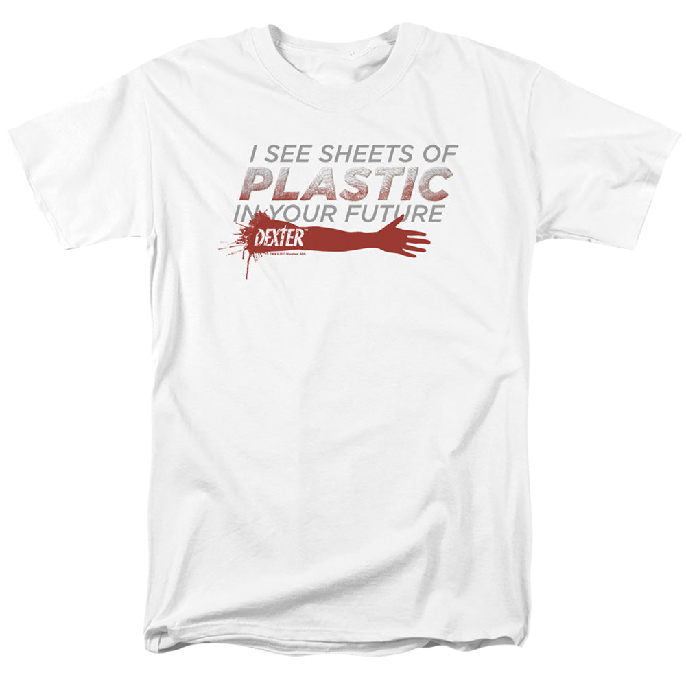 Dexter Plastic Prediction Mens T Shirt White