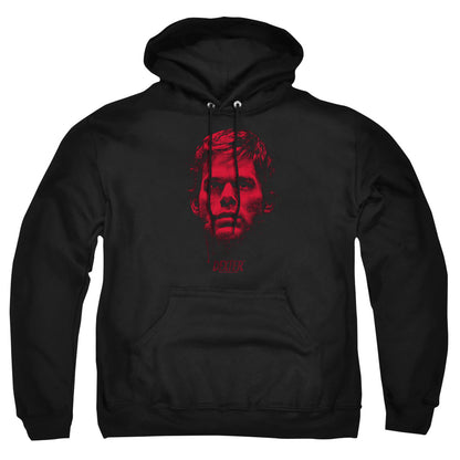 Dexter Bloody Face Mens Hoodie Black Officially Licensed