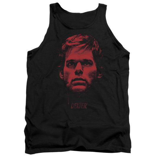 Dexter Bloody Face Mens Tank Top Shirt Black