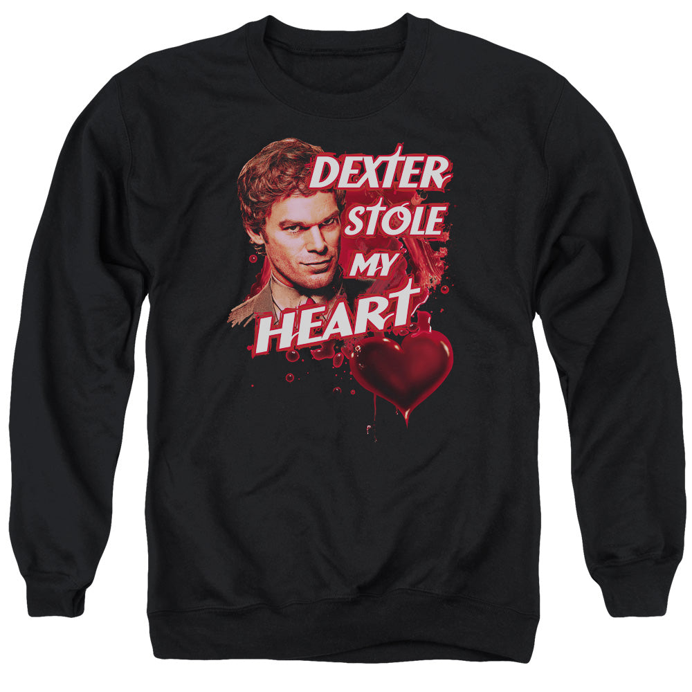Dexter Bloody Heart Mens Crewneck Sweatshirt Black