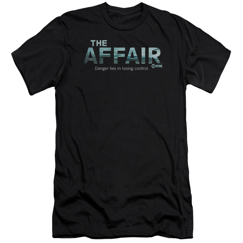 Affair Ocean Logo Premium Bella Canvas Slim Fit Mens T Shirt Black