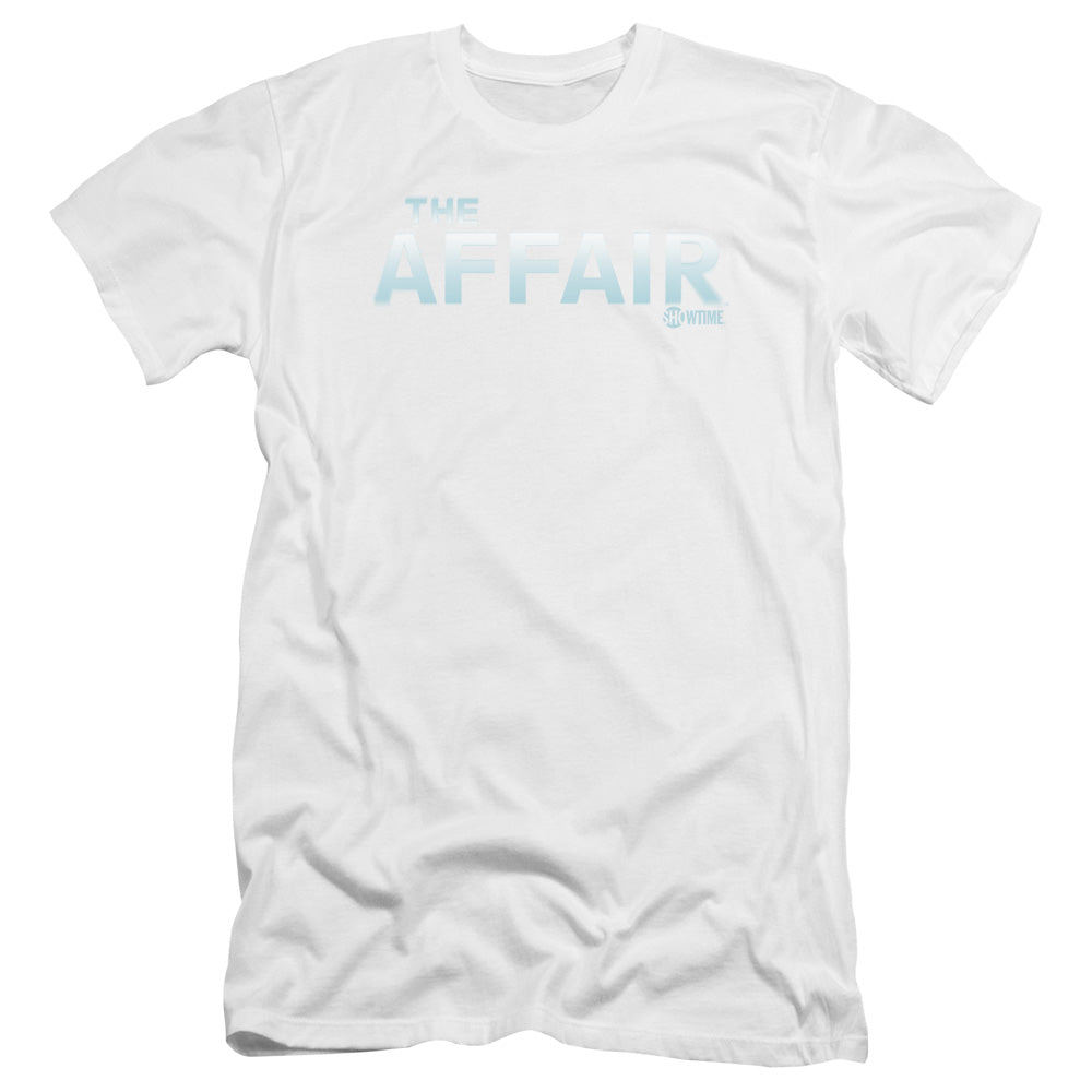 Affair Logo Premium Bella Canvas Slim Fit Mens T Shirt White