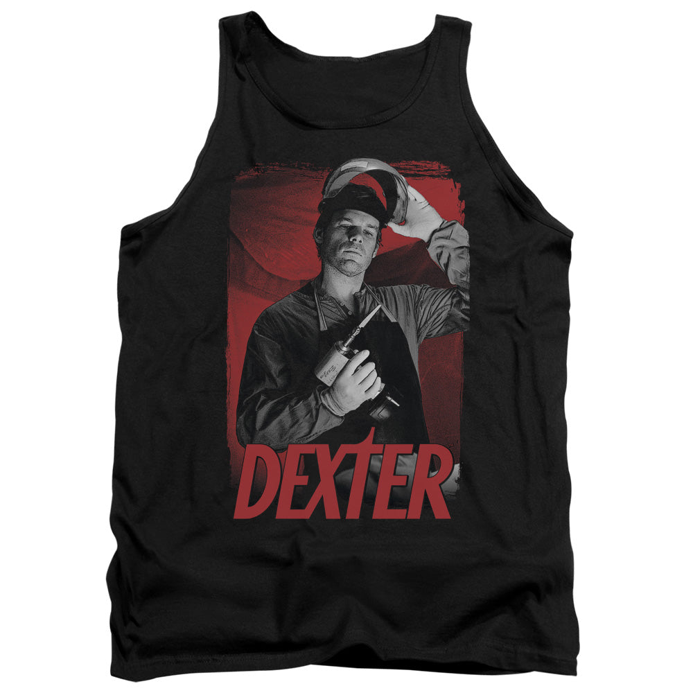 Dexter See Saw Mens Tank Top Shirt Black Officially Licensed