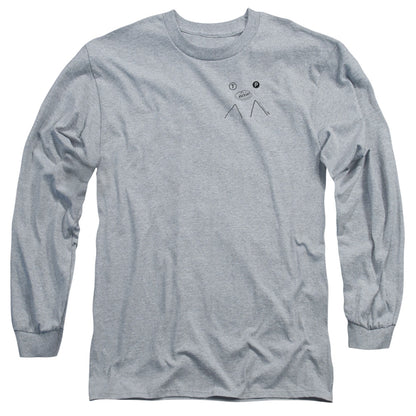 Twin Peaks Peak Pie Mens Long Sleeve Shirt Athletic Heather Officially Licensed