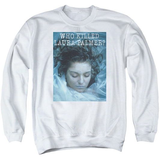 Twin Peaks Who Killed Laura Mens Crewneck Sweatshirt White