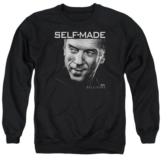 Billions Self Made Mens Crewneck Sweatshirt Black Officially Licensed