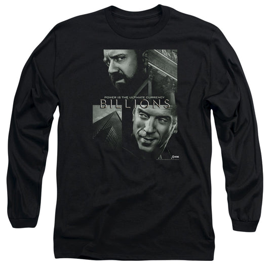Billions Currency Poster Mens Long Sleeve Shirt Black Officially Licensed