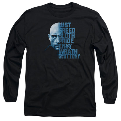 Shazam Movie Evil Sivana Mens Long Sleeve Shirt Black Officially Licensed Officially Licensed