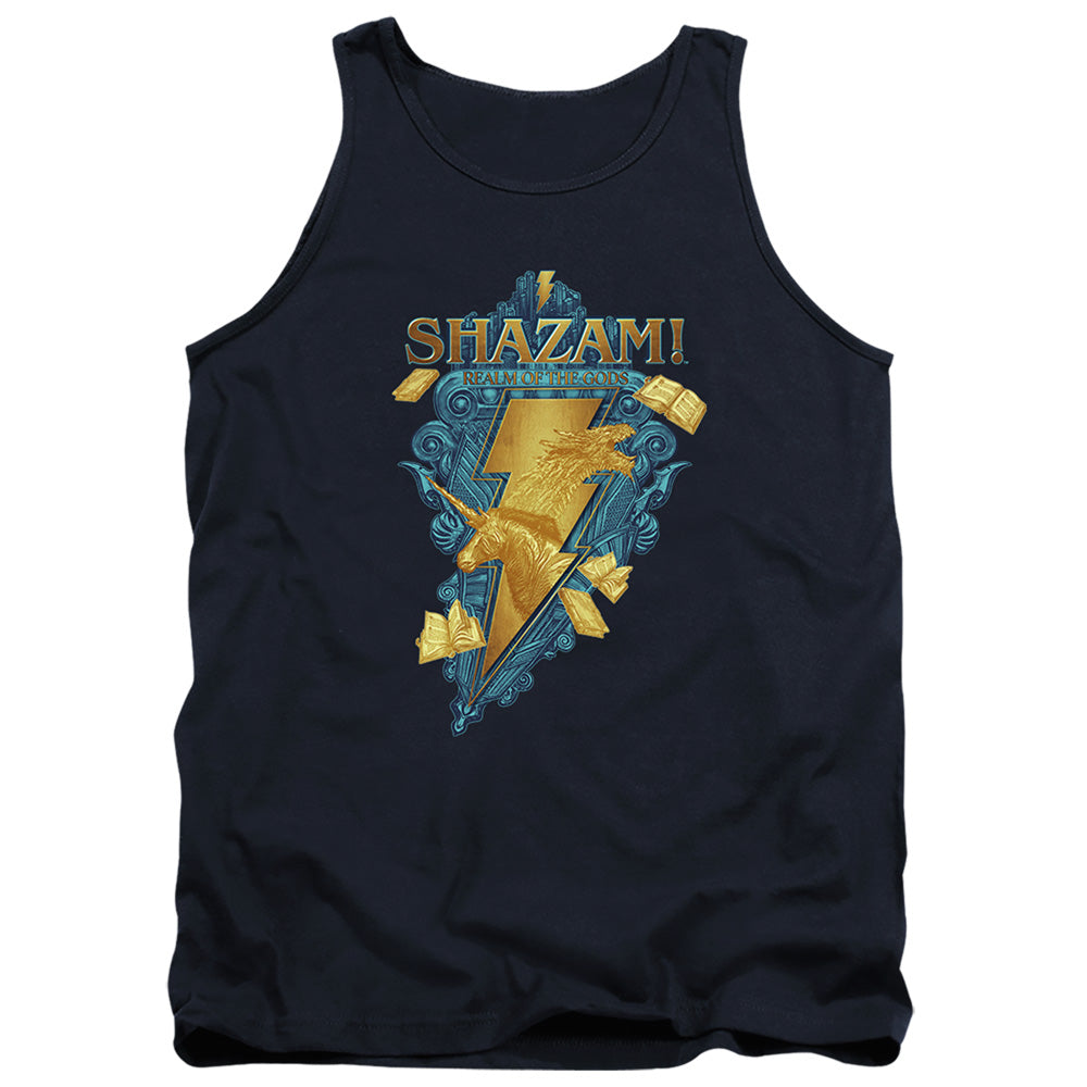 Shazam! Fury Of The Gods Big Blue Seal Mens Tank Top Shirt Navy