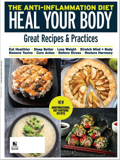 Anti-Inflammation - Heal Your Body: Diet Removing Stress Toxins + Yoga Stretching Hydration Gratitude & Mindfulness