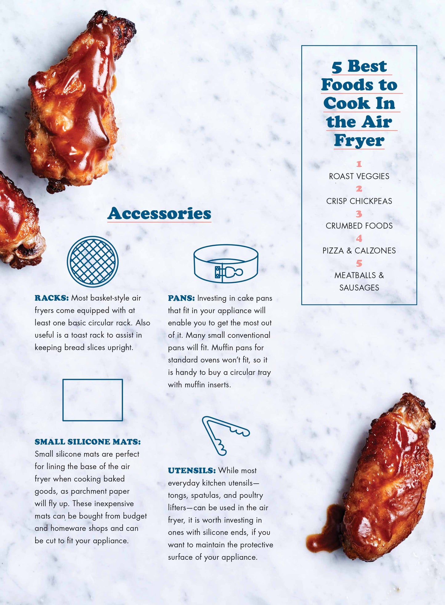 Air Fryer Snacks - 84 Recipes, Air Fryer 101 + Safety Information, Hacks and Tips. Snacks include: Gluten-free Chicken Nuggets, Peanut Butter Brownies, Bacon & Leek Frittatas & More!