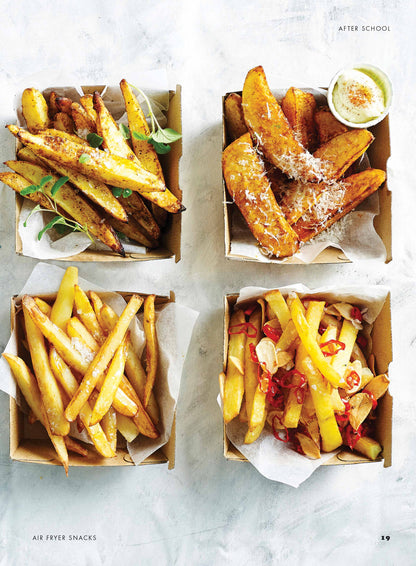 Air Fryer Snacks - 84 Recipes, Air Fryer 101 + Safety Information, Hacks and Tips. Snacks include: Gluten-free Chicken Nuggets, Peanut Butter Brownies, Bacon & Leek Frittatas & More!