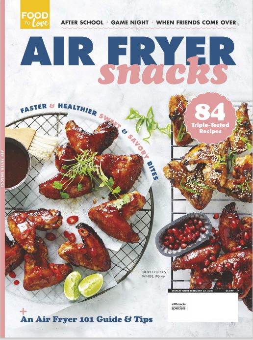 Air Fryer Snacks - 84 Recipes, Air Fryer 101 + Safety Information, Hacks and Tips. Snacks include: Gluten-free Chicken Nuggets, Peanut Butter Brownies, Bacon & Leek Frittatas & More!