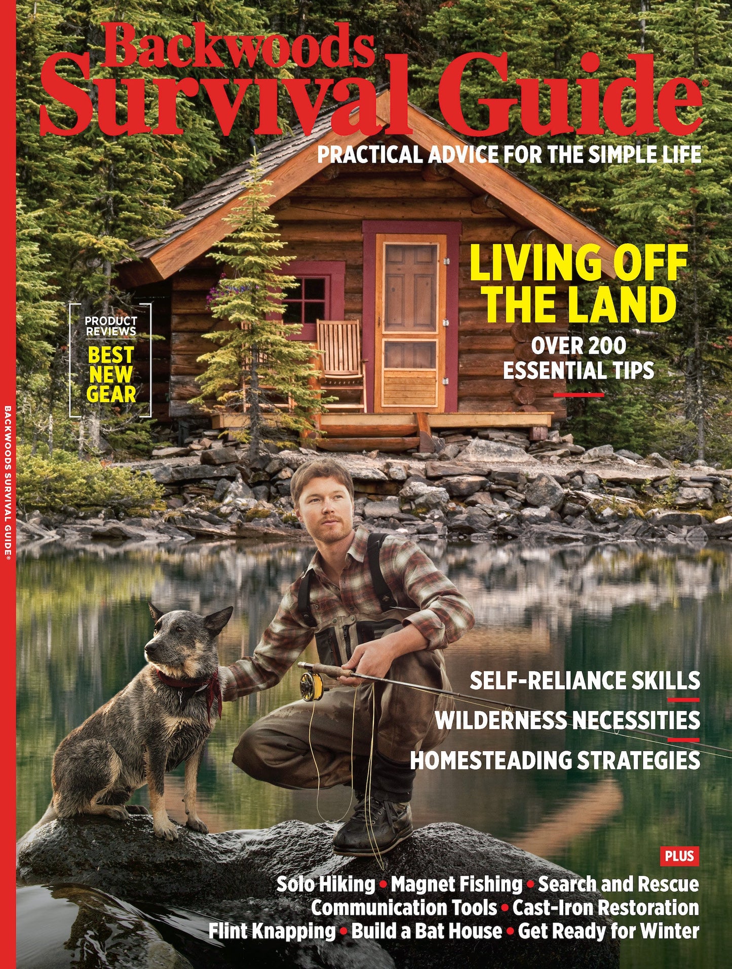 Backwoods Survival Guide - Living Off the Land No. 24: Best New Gear, Solo Hiking, Magnet Fishing, Restore Cast Iron Cookware, Search & Rescue, Communication Tools, Flint Knapping, & More!