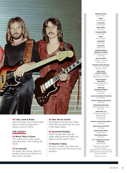 Boston - Fan Guide: Untold Story, Every Album Reviewed, 100+ Rare Photos, Founder Tom Scholz, Basement Tapes, Brad Delp, Barry Goudreau, Fran Sheehan, Sib Hashian, Comeback, Death, Court Battle & More