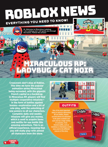 Roblox - Ultimate Guide: 50+ Pages Of Tips, Tricks & Secrets, Expert Hints, Posters, News, Playstation, Meta Quest, Virtual Reality Gaming, Barbie Dreamhouse Tycoon, Miraculous RP: Ladybug & Cat Noir!