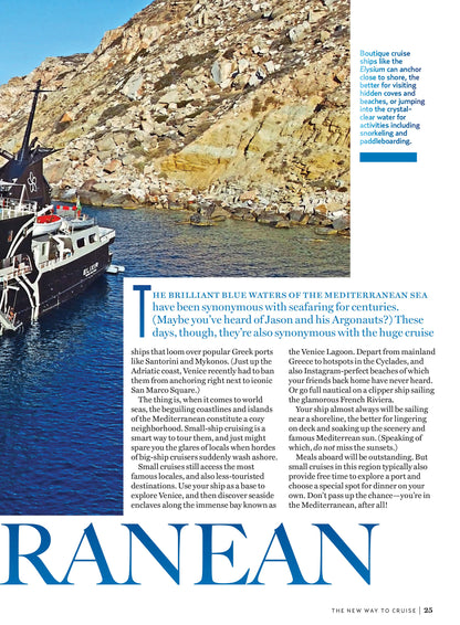 A New Way To Cruise - The First Ever Guide To Small Ship Cruising: 39 Expert Reviews, Caribbean Sailing, Polar Expedition, Mediterranean,  Europe, Africa, Asia, Rivers, Oceans, Islands & Themed Cruise
