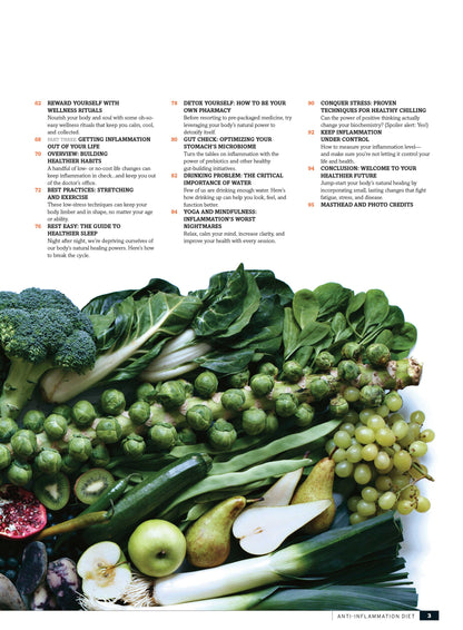 Anti-Inflammation - Heal Your Body: Diet Removing Stress Toxins + Yoga Stretching Hydration Gratitude & Mindfulness