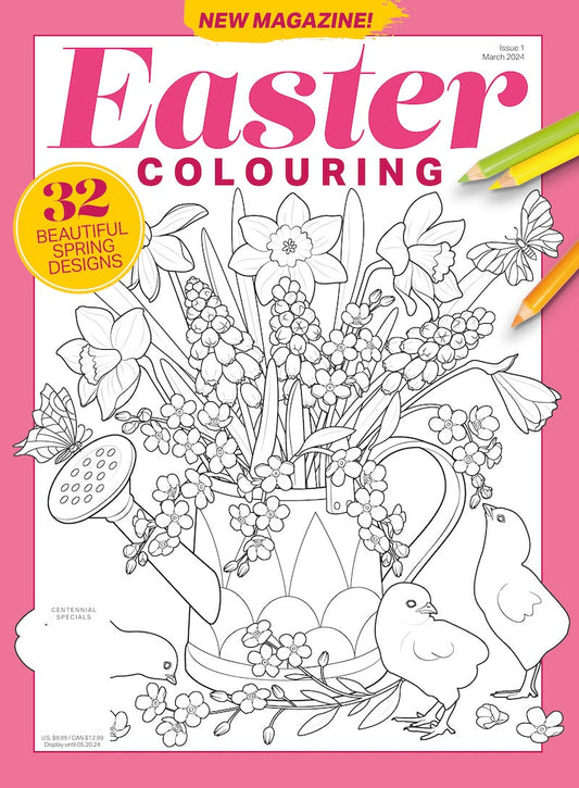 Easter Coloring - March 2024: 32 Spring Designs, Adult Coloring Book, Flowers, Plants, Gardens, Animals, Easter Eggs, Bunnies, Enhance Creativity, Brain Break, De-Stress, Unplug, Self-Care & Draw!