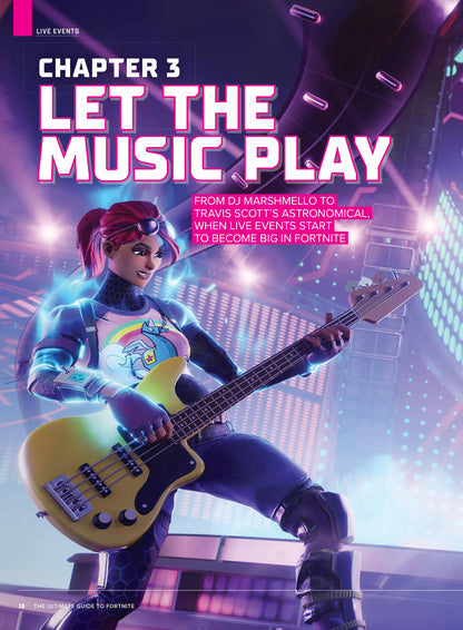 Fortnite - Ultimate Guide: Early Days, Cancellation, Battle Royale, Free-To-Play, Store, Ariana Grande Tour, Streamers, Crossovers, Mobile Feud, Legal Disputes, Streaming, Metaverse & 100 Skins Poster