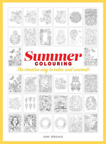 Summer Coloring - 32 Beautiful Designs, Adult Coloring Book, Flowers, Travel, Ocean, Seashells, Ice Cream, Boats, Butterflies, Gardens, Relax, Unwind, Vacation Activity, De-Stress, Unplug & Create!