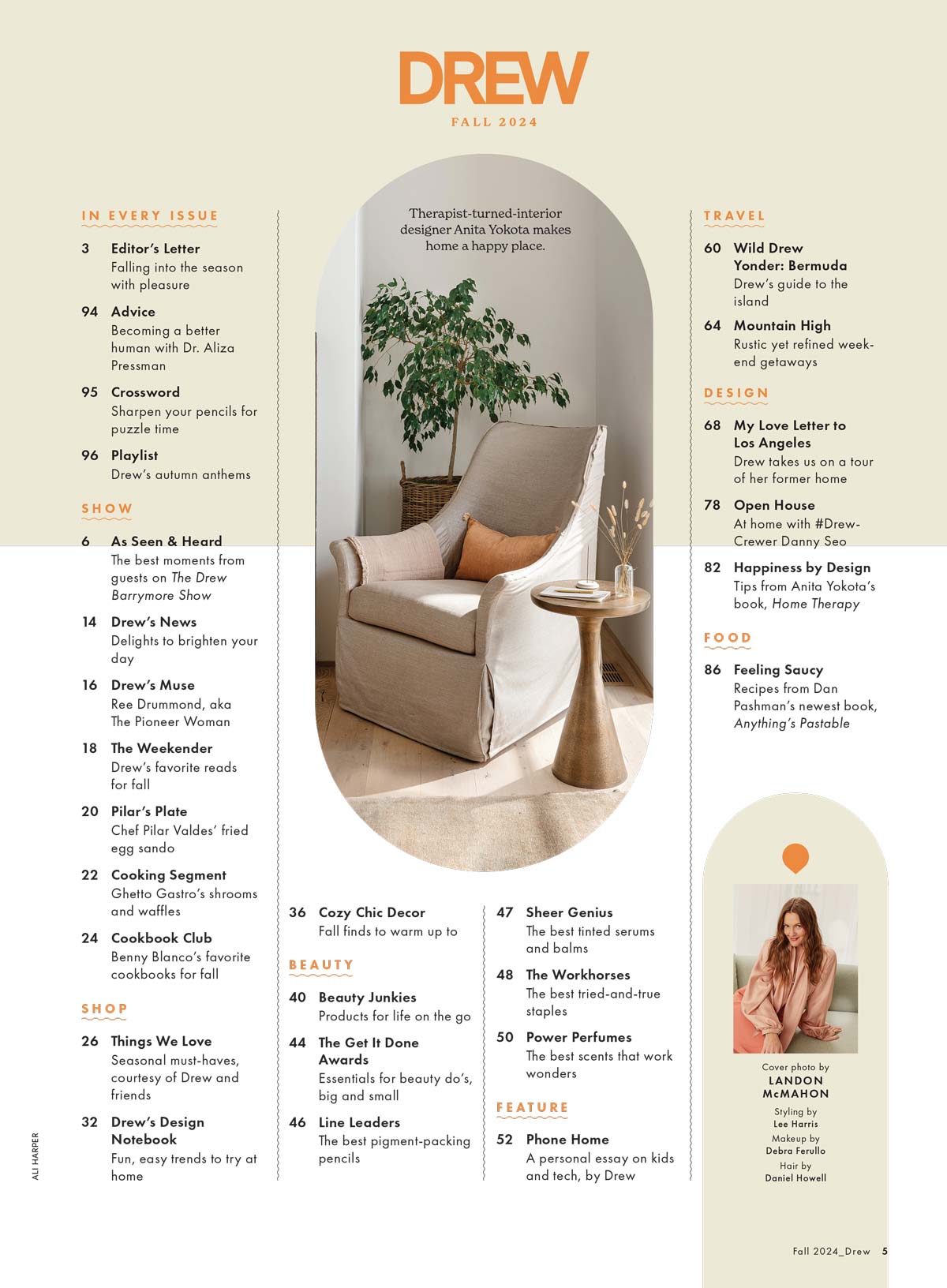 DREW Barrymore Magazine - Fall 2024: 73 New Decor, Beauty Trends, Parenting Personal Essay, Home, Food, School, Travel Guide, Love, Work, Interview Highlights With Janet Jackson, Emily Blunt & More!