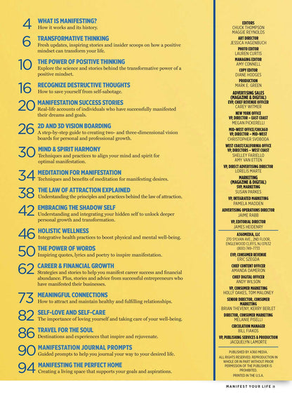 Manifest Your Life - 100s Of Expert Tips, Meet Your Best You, Transform Your Career, Rewire Your Social Network, Why Dreamers Are Winners, Turning Mindfulness Into Action, Vision Boards & Self-Love!
