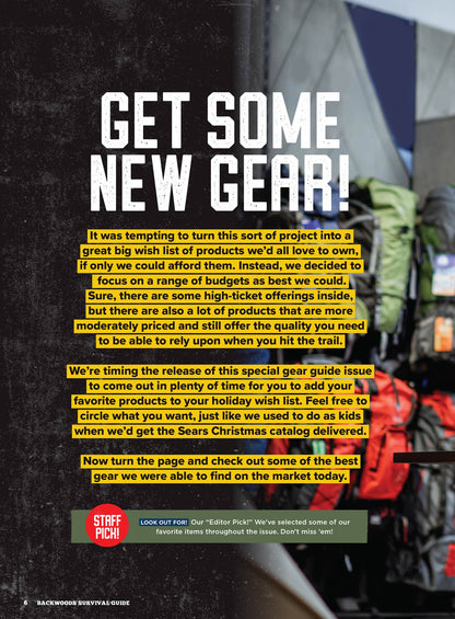 Backwoods Survival Guide - 2024 Gear Guide: 100+ Essential For Trail Or Home, 12 Gadgets To Stay Found, Budget-Friendly Options, Innovations, Top Picks In Shelter, Clothing, Fire, Knives, Tools & More
