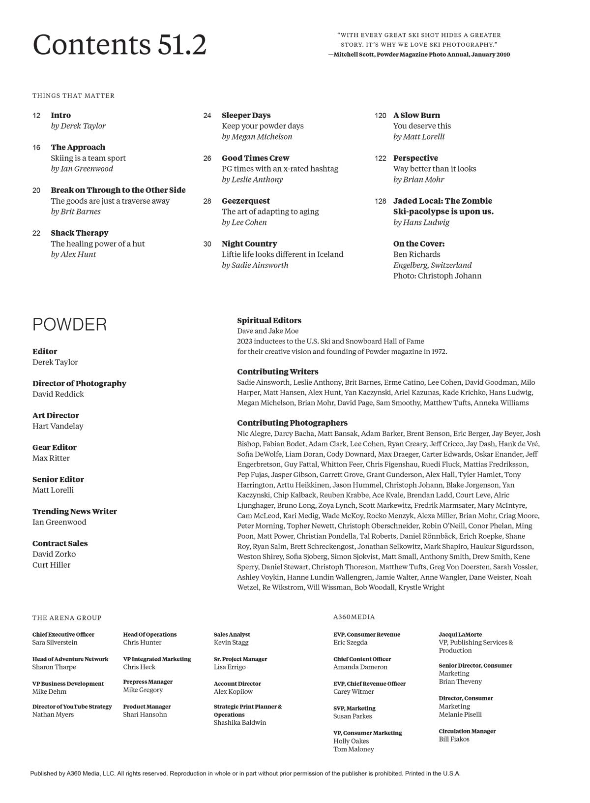 Powder: The Skier's Magazine - 2025 Photo Annual: Big Wall Skiing In Patagonia, Stunning Visuals & Epic Stories, Gritty Scenes & Inspiring Adventures From Whitefish To Alaska’s Takhinsha Mountains!