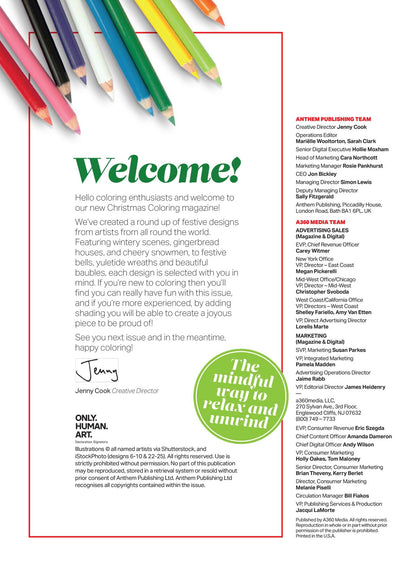 Christmas Coloring- 32 Joyous Seasonal Designs, Adult Coloring Book, Creative Way To Relax, Unwind & Unplug, Wreaths, Ornaments, Candy Canes, Christmas Trees, Gingerbread Houses, Snowmen, Santa & More