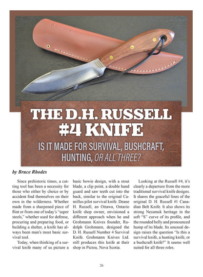 Backwoodsman - Winter 2024 Issue: Ultimate Guide For Modern Frontiersman (And Woman), Survival Mastery With EJ Snyder & Cat Bigney, When Your One Knife Is A Bayonet & The Bear Man Of Admiralty Island