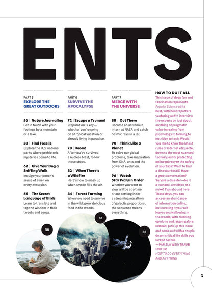 Popular Science -  How To Do Everything & Anything: Watch Star Wars In Order, Learn The Language Of Birds, Think Like A Planet, Find Dinosaur Fossils, Become An Astronaut, Escape A Tsunami & More!