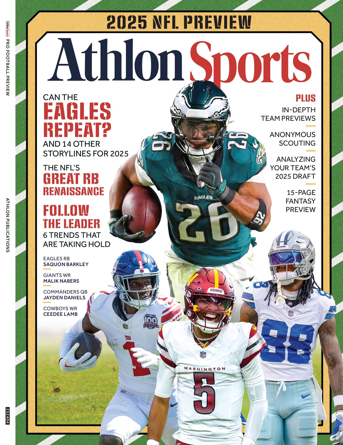NFL Pro Football Preview 2025 - Athlon Sports: 6 Game-Changing Trends, In-Depth Team Insights, Scout Secrets, Draft Analysis, Fantasy Picks, Team Reviews & More!