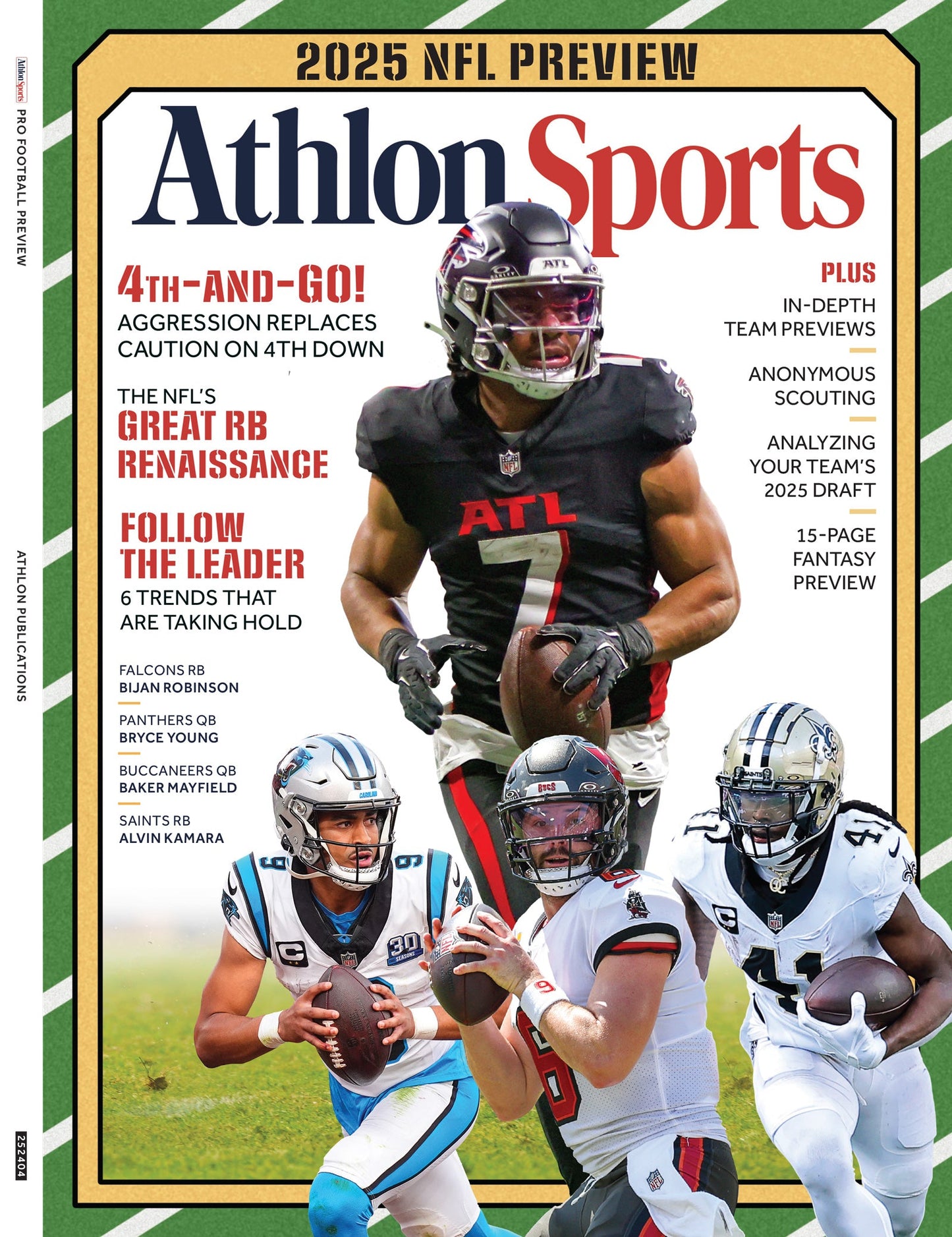 NFL Pro Football Preview 2025 - Athlon Sports: 6 Game-Changing Trends, In-Depth Team Insights, Scout Secrets, Draft Analysis, Fantasy Picks, Team Reviews & More!