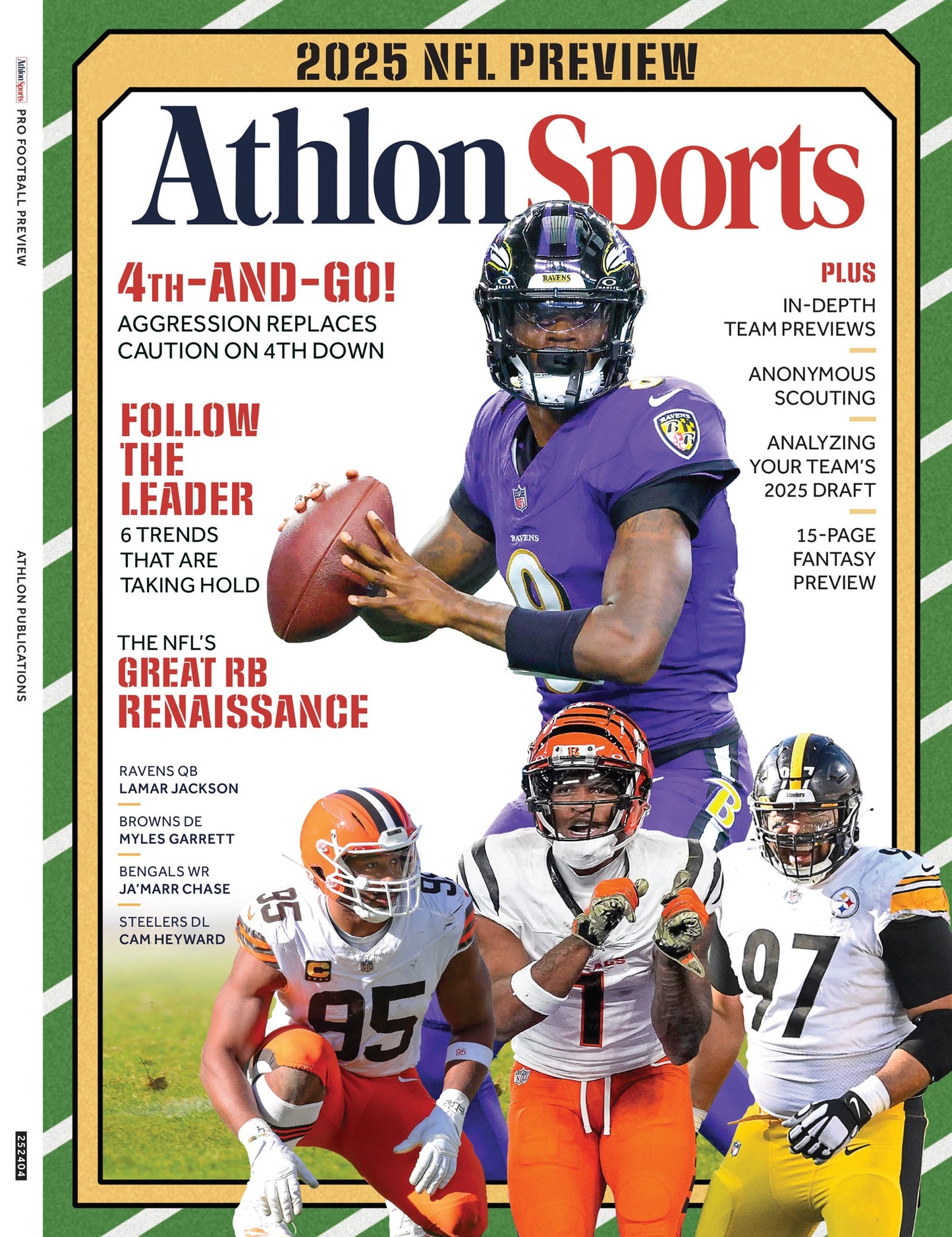 NFL Pro Football Preview 2025 - Athlon Sports: 6 Game-Changing Trends, In-Depth Team Insights, Scout Secrets, Draft Analysis, Fantasy Picks, Team Reviews & More!