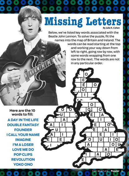 TV Guide Puzzler - The Beatles: Dive Into A World Of Trivia, Solve Crosswords, Word Search, Sudoku, Missing Letters, Spot The Difference, Fun Word Games, Scrambles & More!