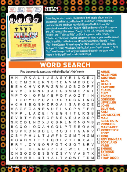 TV Guide Puzzler - The Beatles: Dive Into A World Of Trivia, Solve Crosswords, Word Search, Sudoku, Missing Letters, Spot The Difference, Fun Word Games, Scrambles & More!