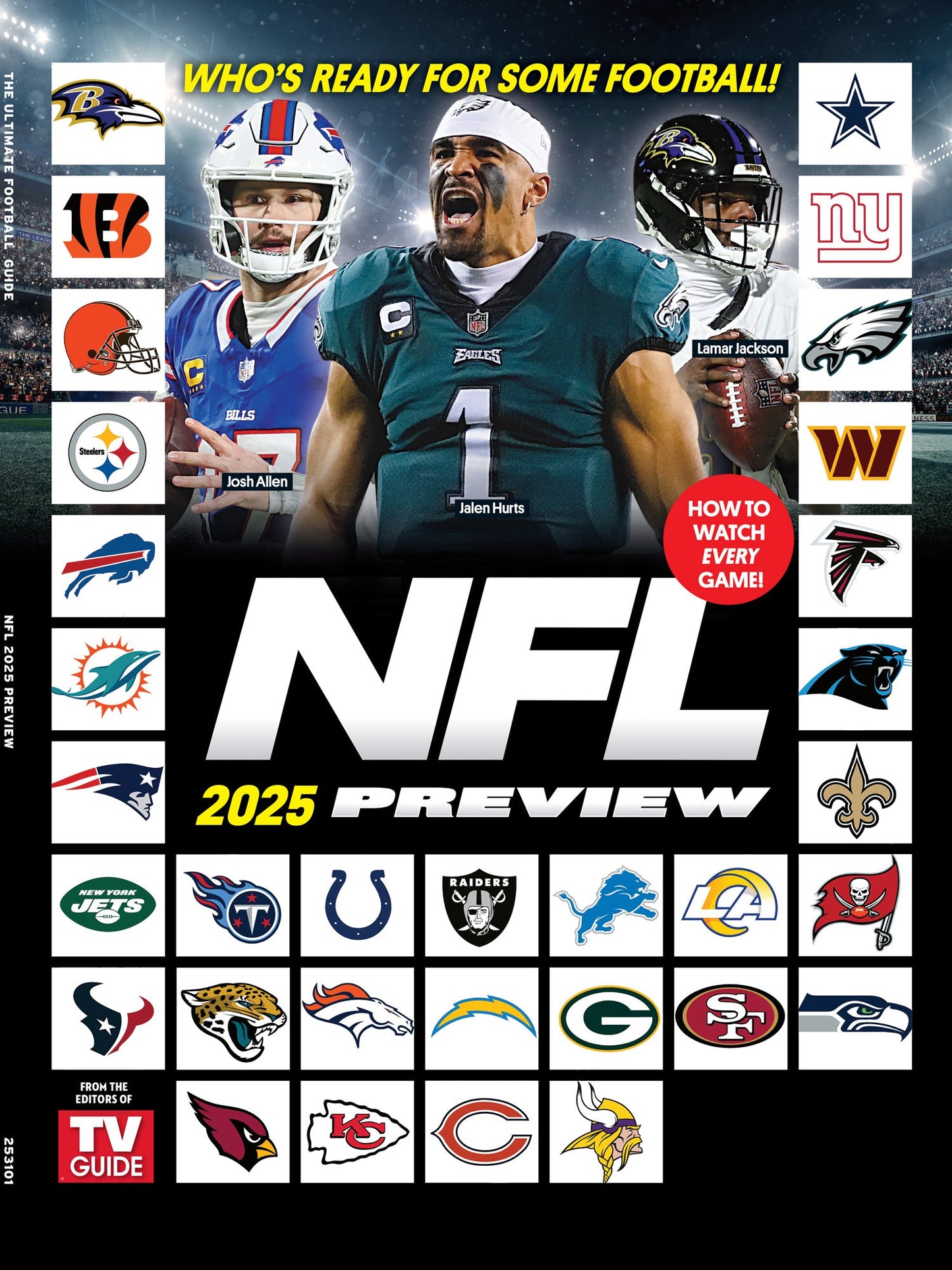 TV Guide -  2025 NFL Preview: Get Ready For Some Football, How To Watch Every Game, Matthew Stafford, Brock Purdy, Patrick Mahomes, Jordan Love, Lamar Jackson, Jalen Hurts, Josh Allen & More!