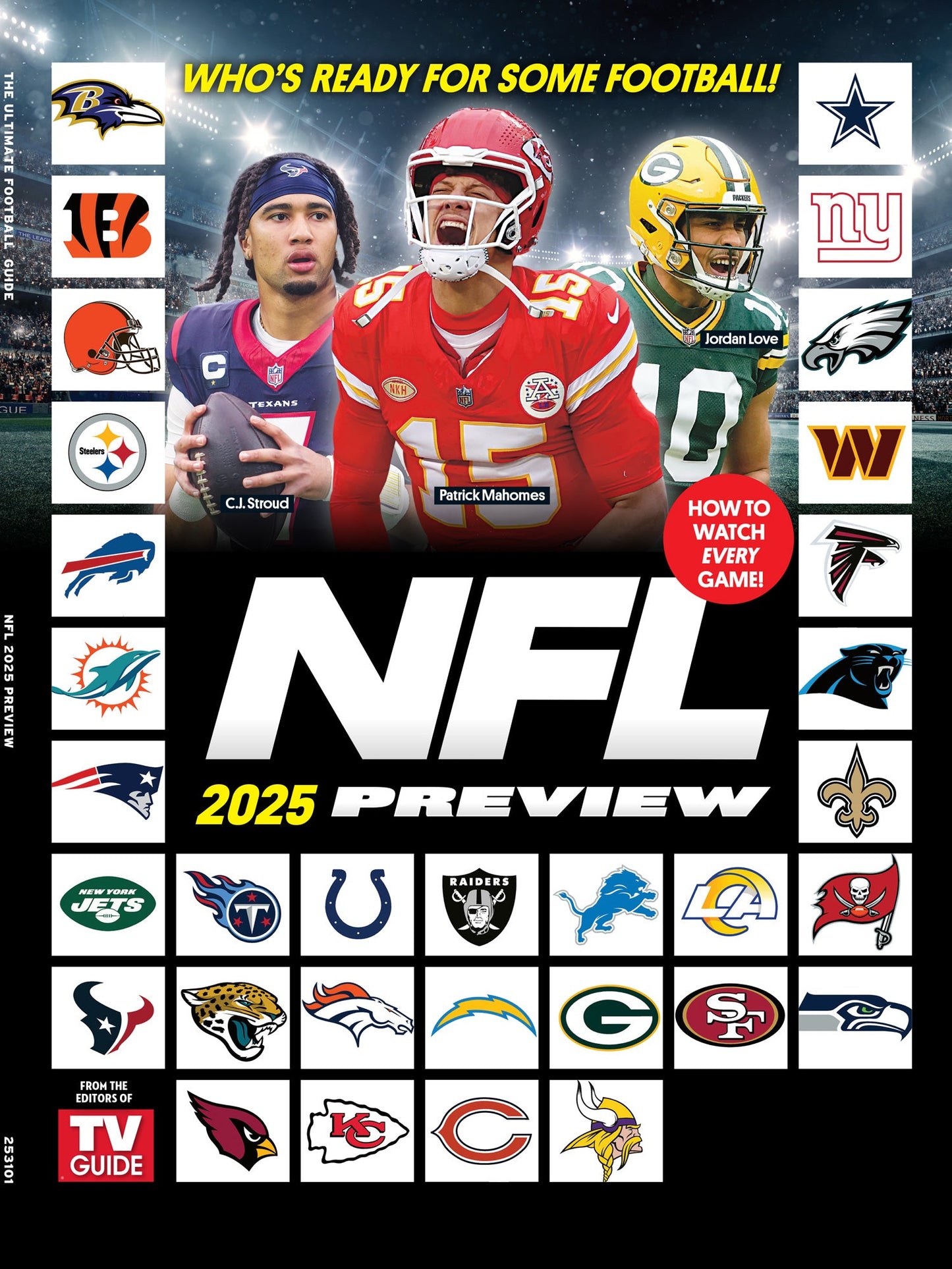 TV Guide -  2025 NFL Preview: Get Ready For Some Football, How To Watch Every Game, Matthew Stafford, Brock Purdy, Patrick Mahomes, Jordan Love, Lamar Jackson, Jalen Hurts, Josh Allen & More!