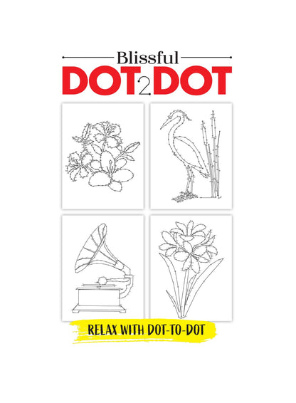 Blissful - Dot To Dot 25.08.29: Fun Activity Book For All Ages, Build Focus, Relax, Enjoy, Over 10,500 Dots, Large Print, Includes Pictures Of Birds, Animals, Flowers & More!
