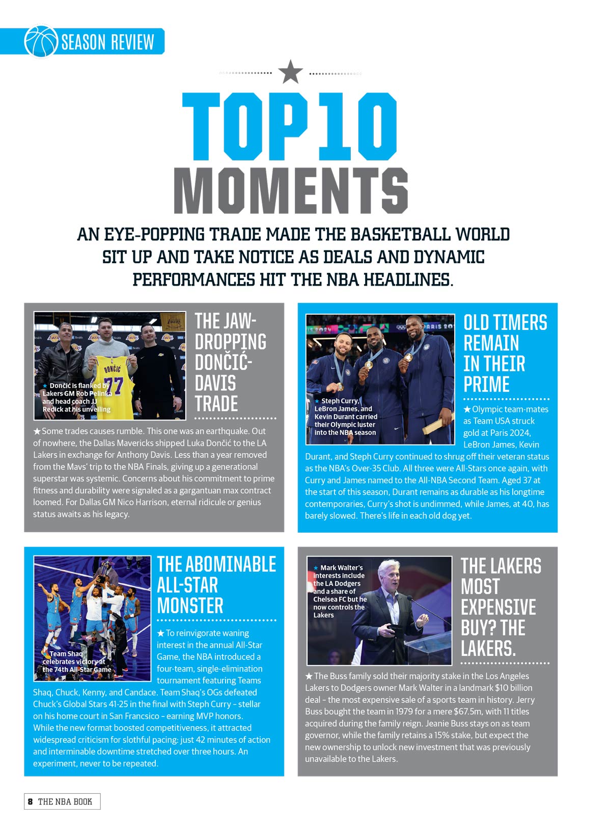 The NBA Book - The Ultimate NBA Experience 2025: Season Highlights & Breakdowns, Key Players, Featuring Steph Curry & LeBron James, Playoff Predictions, Exclusive Insights & More!