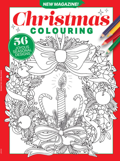 Colouring - Christmas Edition 2025: 56 Joyous Seasonal Designs, Perfect Coloring Book For All Ages, Reduce Stress & Anxiety, Promote Mindfulness, Calm Your Mind, Unleash Creativity, Relax & More!
