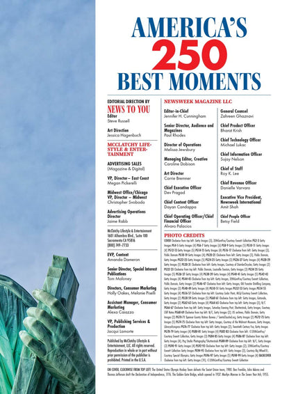 Newsweek - America’s 250 Best Moments: The USA's 250th Birthday, Special Collector's Issue, A Semiquincentennial Celebration Of Historical Triumphs, Innovation, Pop Culture, National Pride & More!