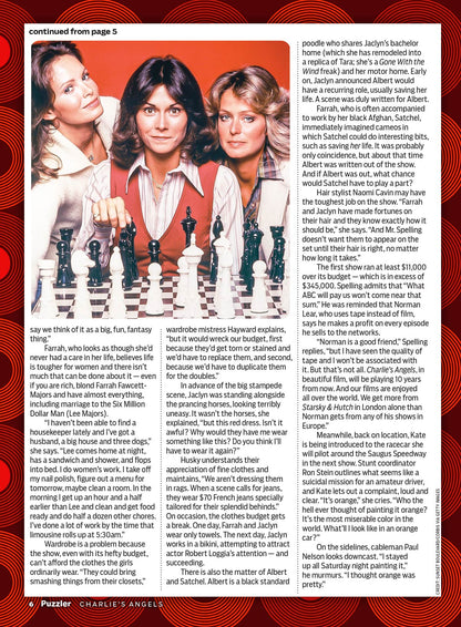TV Guide - Charlie’s Angels 50th Anniversary Puzzler: Puzzles Honoring Jaclyn Smith, Farrah Fawcett, Kate Jackson & Cheryl Ladd, Word Searches, Crosswords, Sudoku, Spot The Difference & More!