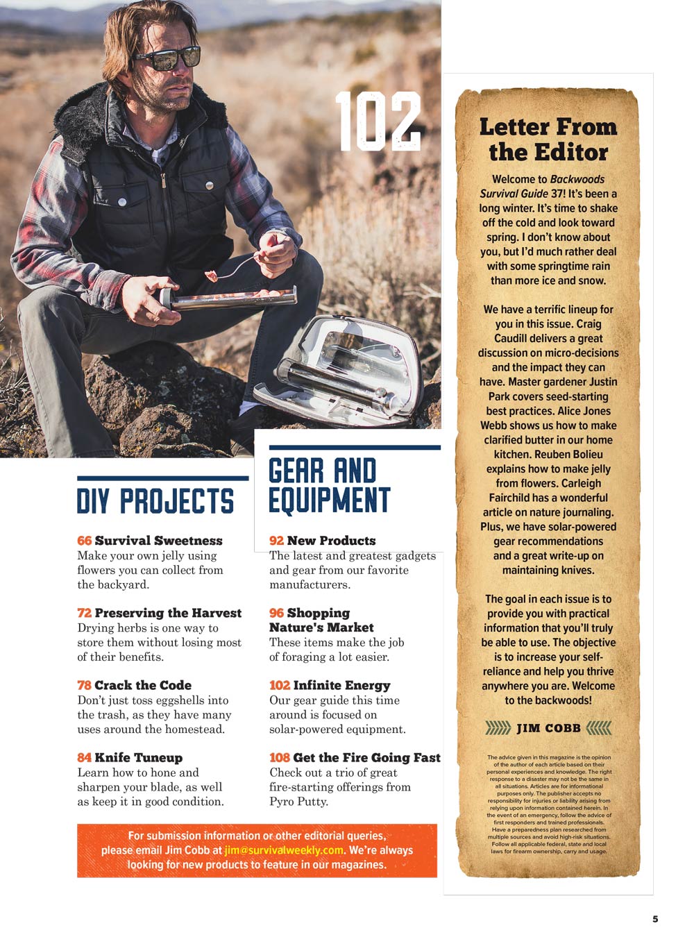 Backwoods Survival Guide - Living Off The Land No. 37: 200+ Tips For Self-Sufficient Living, Food Production Skills, Save Money, Survival Skills, Necessities, Drying Herbs, Footwear Guide & More!