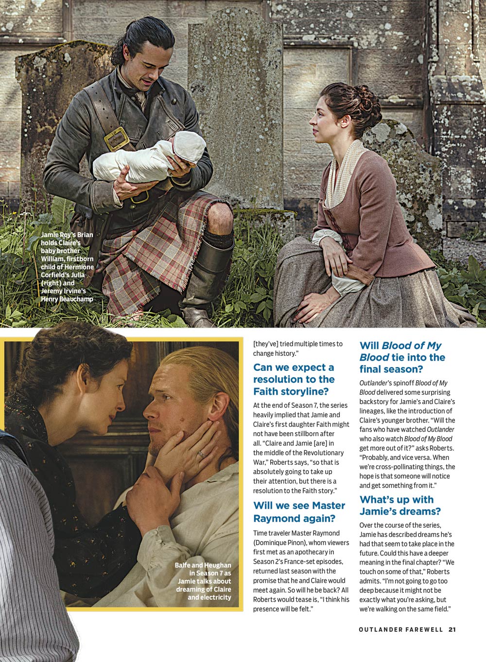 TV Guide - Farewell Outlander: Deluxe Collector’s Edition, Cait & Sam's Emotional Goodbyes, Top Unforgettable Episodes, Exclusive Insights, Historical Fiction TV Show In The Scottish Highlands & More!